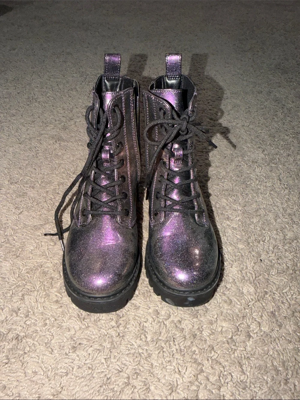 art class Black Glitter High-Top boot